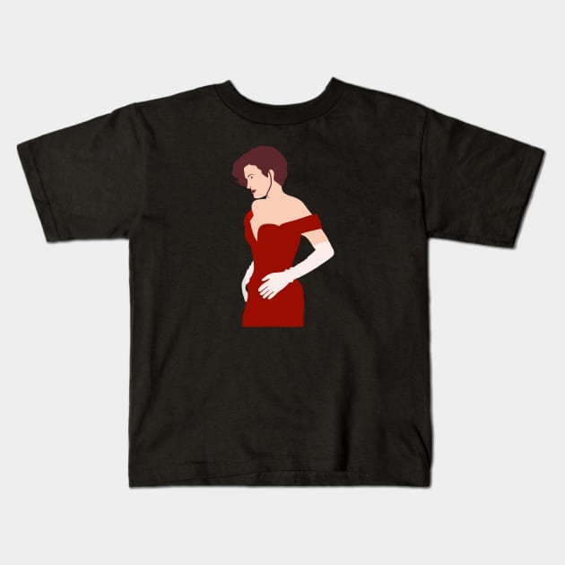 Pretty Red Kids T-Shirt by ElviaMontemayor